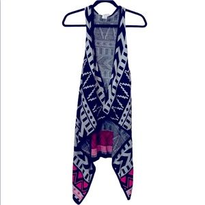 Aztec Neon Accent batwing vest six L/XL